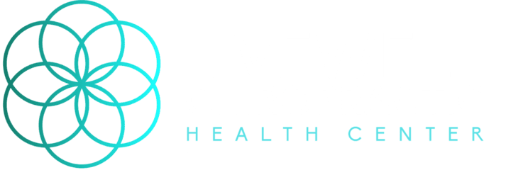 Logo of LiveWell Chiropractic Health Center with a teal circular geometric design on the left and the text “LiveWell Chiropractic Health Center” on the right.